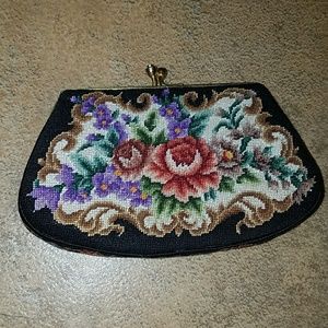 Vintage tapestry design coin purse